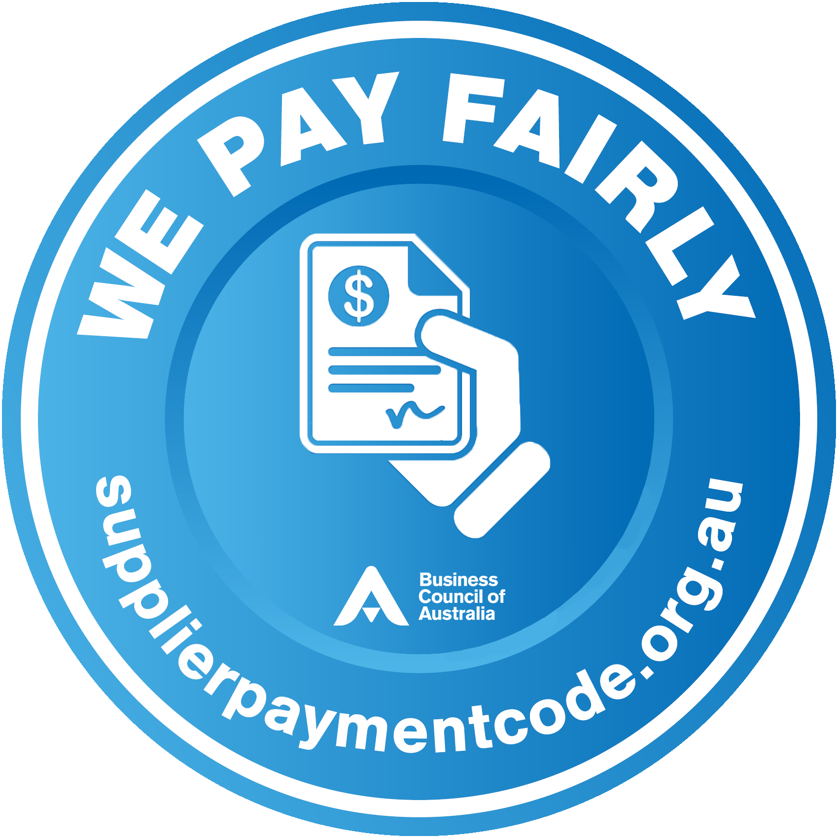 Supplier-Payment-Code-digital-badge